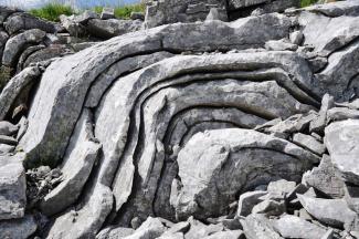 Limestone folds in Vikos Aoos Geopark